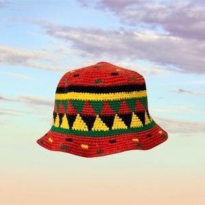 Knit Jamaican Bucket Hat